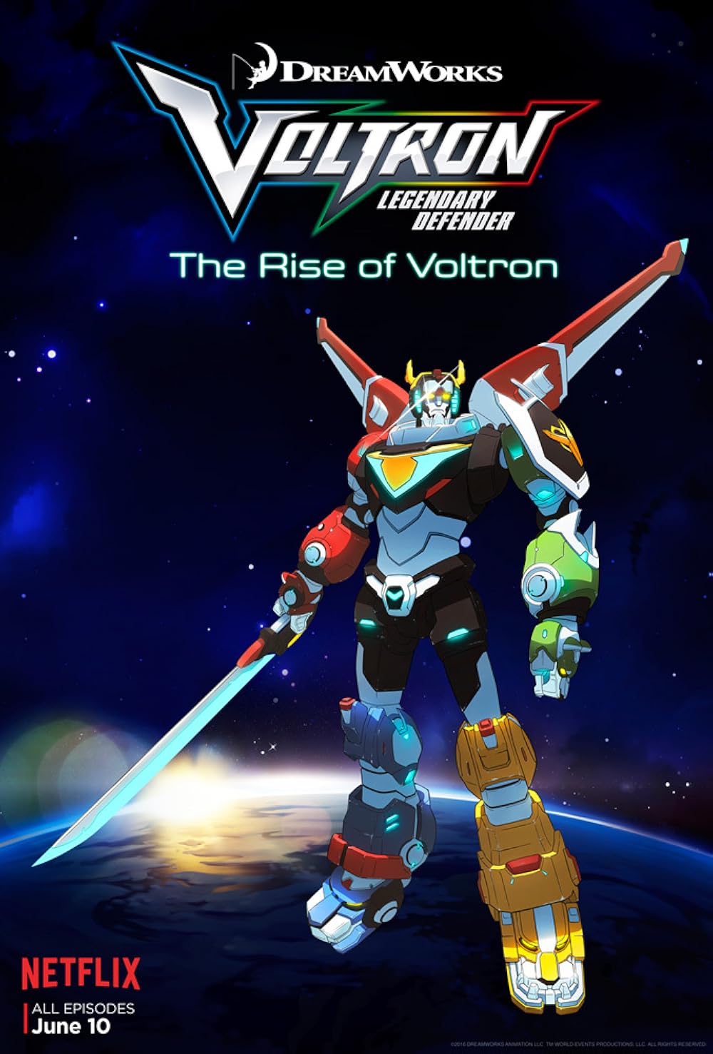 Cartel de Voltron, o defensor do universo